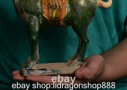 8.4 sculpture chinoise ancienne statue de cheval en bronze