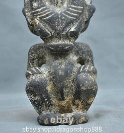 8.6 Ancienne Chine Hongshan Culture Jade Helios Soleil Dieu Statue Sculpture