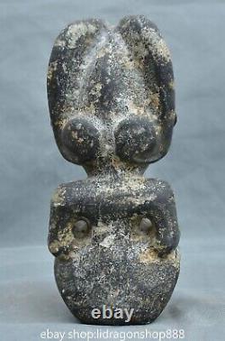 8.6 Ancienne Chine Hongshan Culture Jade Helios Soleil Dieu Statue Sculpture
