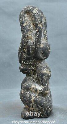 8.6 Ancienne Chine Hongshan Culture Jade Helios Soleil Dieu Statue Sculpture