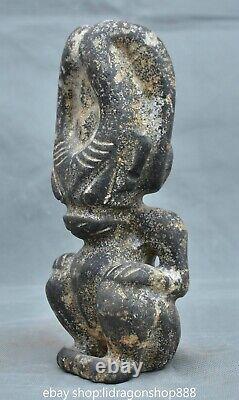 8.6 Ancienne Chine Hongshan Culture Jade Helios Soleil Dieu Statue Sculpture