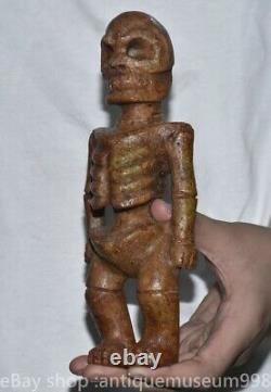 8.6 ancienne statue en os de la dynastie des sculptures de jade en Chine