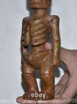 8.6 ancienne statue en os de la dynastie des sculptures de jade en Chine