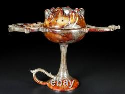 8,8 ancien Jade Hetian sculpture Fengshui Phoenix oiseau incenseur brûleur