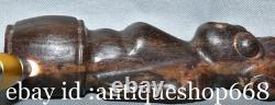 8 Ancienne Chine Qijia Culture Hetian Jade Sculpture Soleil Dieu Helios Statue