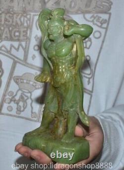8 Chine ancienne sculpture de jade fuodomiya, statue de bouddha d'akrana