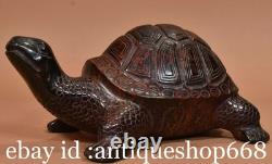 8 ancienne Chine bronze sculpture Feng Shui tortue tortue statue chanceuse