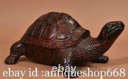 8 ancienne Chine bronze sculpture Feng Shui tortue tortue statue chanceuse