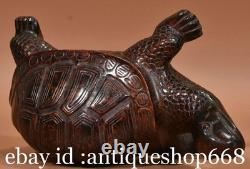 8 ancienne Chine bronze sculpture Feng Shui tortue tortue statue chanceuse
