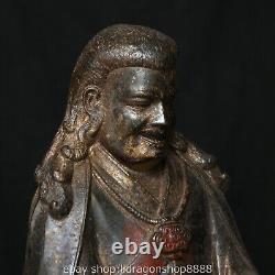 8 ancienne statue de bouddha en cuivre de Chine sculpture de Bouddha de je Tson