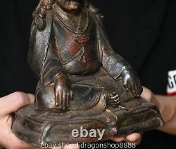 8 ancienne statue de bouddha en cuivre de Chine sculpture de Bouddha de je Tson