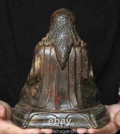 8 ancienne statue de bouddha en cuivre de Chine sculpture de Bouddha de je Tson