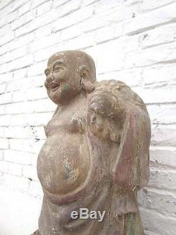 90 années de la statue de Bouddha Figure Sculpture migratoire Chine anciennes du