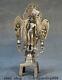 9.2 Ancien Tibet Bouddhisme Temple Argent 3 Bouddha Thangka Statue Sculpture