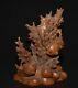9.6 Chine Ancienne Sculpture En Bois De Buis Sculpture Corail Poisson Statue