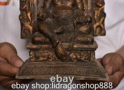 9.6 sculpture de l'ancienne statue bouddhiste en bronze de Mammonsouris Chine