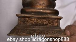 9.6 sculpture de l'ancienne statue bouddhiste en bronze de Mammonsouris Chine