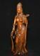 9.8 Chine Ancienne Sculpture En Bois Buis Sculpture Statue De Guanyin