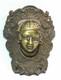 Aa 19&egrave;me Ancien Mascaron Billard Bronze Sculpture 18cm580g Bouche Pivotant Homme