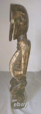 ANCIENNE GRANDE STATUE SCULPTURE KWELE du GABON debut 1900 ART AFRICAIN en bois