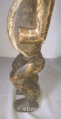 ANCIENNE GRANDE STATUE SCULPTURE KWELE du GABON debut 1900 ART AFRICAIN en bois