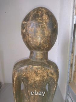ANCIENNE GRANDE STATUE SCULPTURE KWELE du GABON debut 1900 ART AFRICAIN en bois