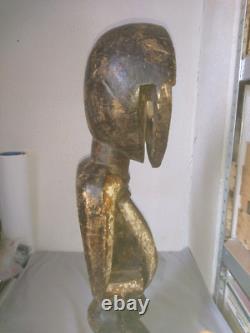 ANCIENNE GRANDE STATUE SCULPTURE KWELE du GABON debut 1900 ART AFRICAIN en bois