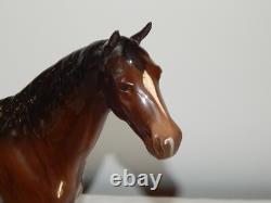 ANCIENNE Grande SCULPTURE Statue Animalière CHEVAL en Céramique