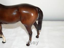 ANCIENNE Grande SCULPTURE Statue Animalière CHEVAL en Céramique