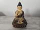 Ancienne Petite Sculpture Statue En Bronze Bouddha Signée