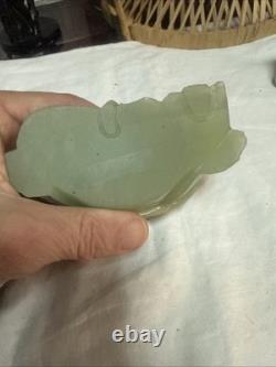 ANCIENNE SCULPTURE Statue BOUDDHA en Pierre de JADE Jadéite