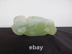 ANCIENNE SCULPTURE Statue BOUDDHA en Pierre de JADE Jadéite