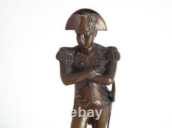 ANCIENNE SCULPTURE Statue en BRONZE Napoléon Bonaparte avec son épée