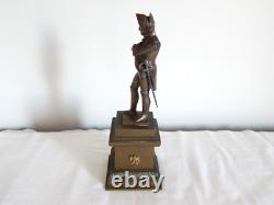 ANCIENNE SCULPTURE Statue en BRONZE Napoléon Bonaparte avec son épée