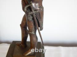 ANCIENNE SCULPTURE Statue en BRONZE Napoléon Bonaparte avec son épée