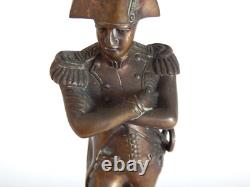 ANCIENNE SCULPTURE Statue en BRONZE Napoléon Bonaparte avec son épée