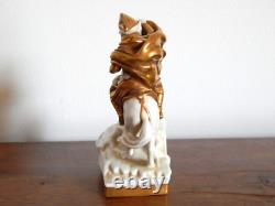 ANCIENNE SCULPTURE Statue en PORCELAINE SCHEIBE ALSBACH ALLEMAGNE Napoléon