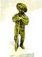 Ancienne Statuette Statue Sculpture Bronze Miniature Personnage Vetement 18 &eacute;me