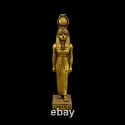 ANCIENNE STATUE DE LA DÉESSE ÉGYPTIENNE ISIS, réplique égyptienne, sculpture