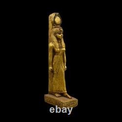 ANCIENNE STATUE DE LA DÉESSE ÉGYPTIENNE ISIS, réplique égyptienne, sculpture