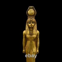 ANCIENNE STATUE DE LA DÉESSE ÉGYPTIENNE ISIS, réplique égyptienne, sculpture