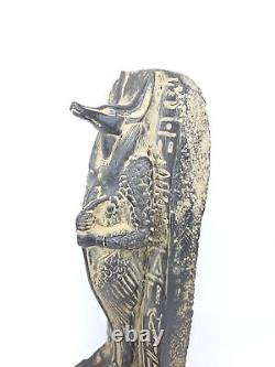 ANCIENNE STATUE ÉGYPTIENNE DIEU Anubis Jackal Dead Mummy War Protection