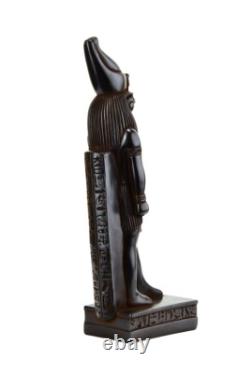 ANCIENNE STATUE EGYPTIENNE de sculpture Dieu Horus portant couronne, Dieu du