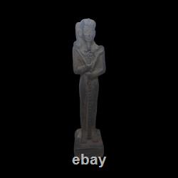 ANCIENNE STATUE PHARAONIQUE EGYPTIENNE ANTIQUE pierre lune dieu sculpture Khonsu