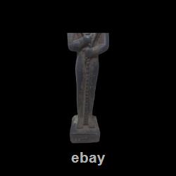 ANCIENNE STATUE PHARAONIQUE EGYPTIENNE ANTIQUE pierre lune dieu sculpture Khonsu