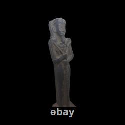 ANCIENNE STATUE PHARAONIQUE EGYPTIENNE ANTIQUE pierre lune dieu sculpture Khonsu