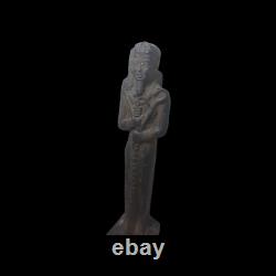 ANCIENNE STATUE PHARAONIQUE EGYPTIENNE ANTIQUE pierre lune dieu sculpture Khonsu
