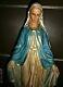 Ancienne Statue Religieuse/la Vierge Miraculeuse/debut Xxéme/h. 66cm/platre Peint