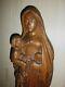 Ancienne Statue Religieux/bois/xxème/la Vierge A L'enfant/h. 64 Cm/jesus/madonna