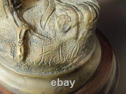 ANCIENNE Sculpture chien en bronze signée Farbel Setter Chasse 19ème 1900 Statue